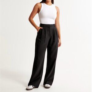 Curve Love A&F Sloane Tailored Wide Leg Pant (Regular Length)